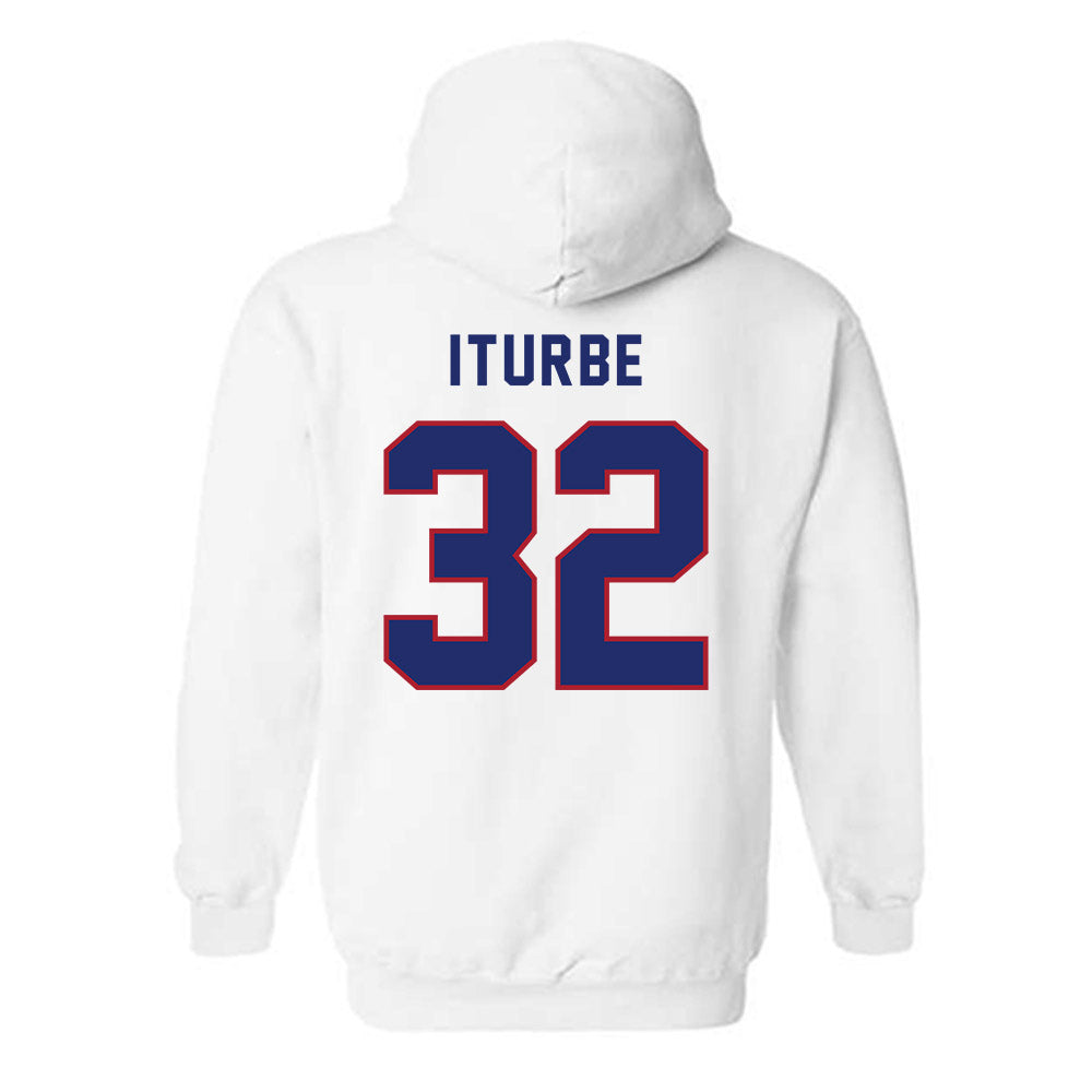 American - NCAA Men's Basketball : Julen Iturbe - Hooded Sweatshirt-1