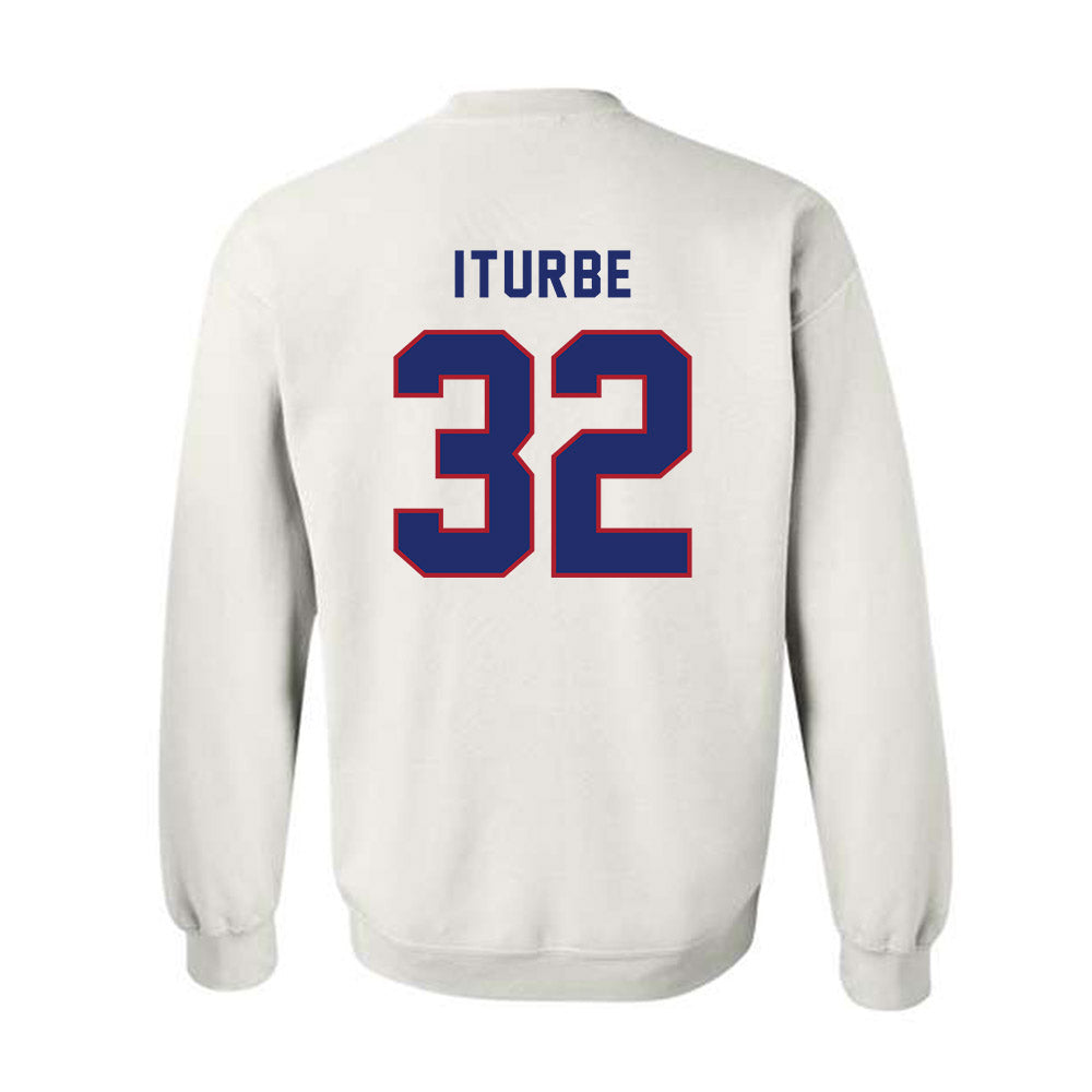 American - NCAA Men's Basketball : Julen Iturbe - Crewneck Sweatshirt-1