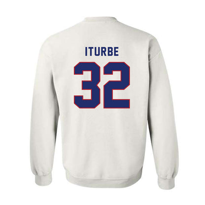 American - NCAA Men's Basketball : Julen Iturbe - Crewneck Sweatshirt-1