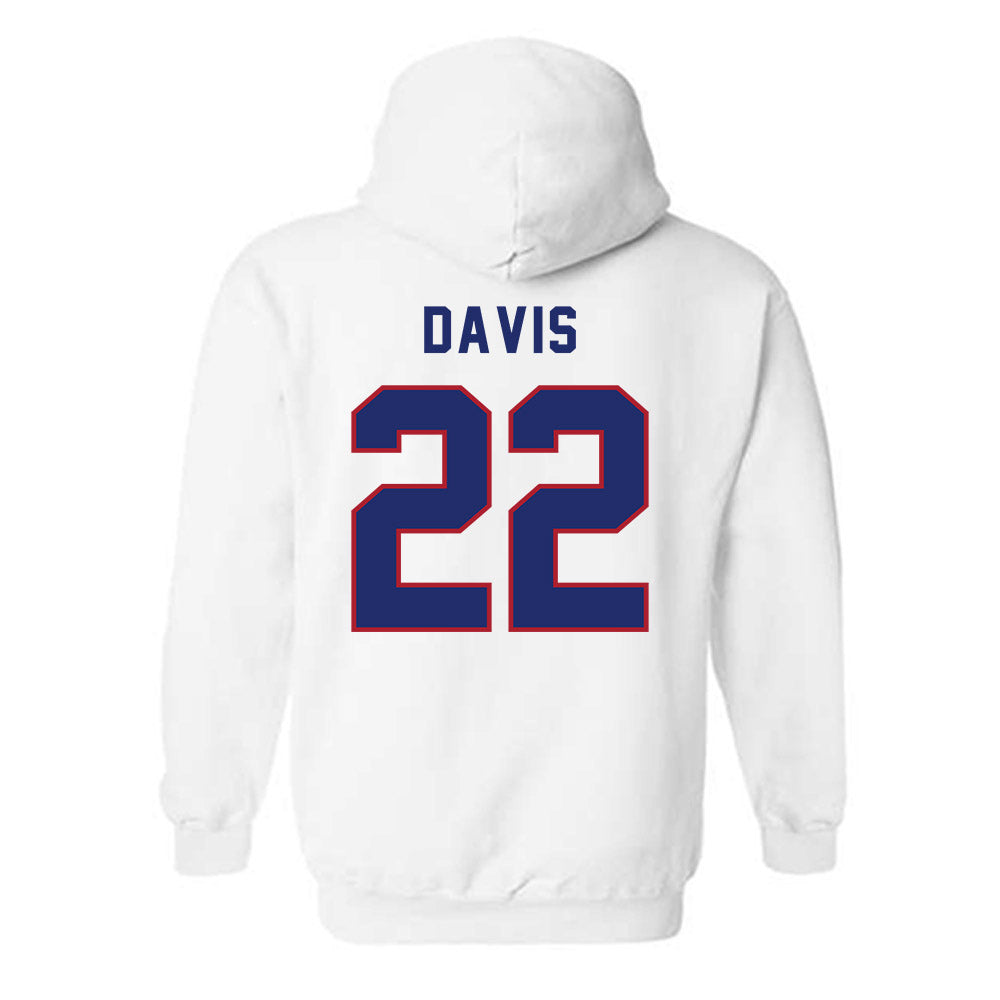 American - NCAA Men's Soccer : Toshi Davis - Hooded Sweatshirt-1