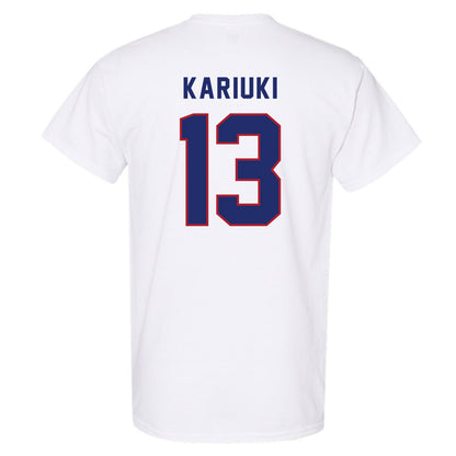 American - NCAA Women's Soccer : Vicky Kariuki - T-Shirt-1