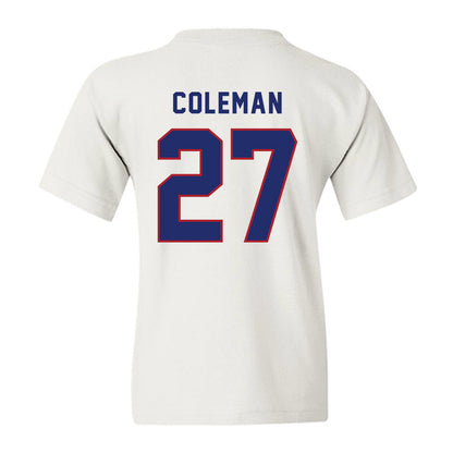 American - NCAA Women's Lacrosse : Peyton Coleman - Youth T-Shirt-1
