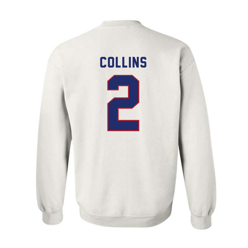 American - NCAA Men's Basketball : Madden Collins - Crewneck Sweatshirt-1