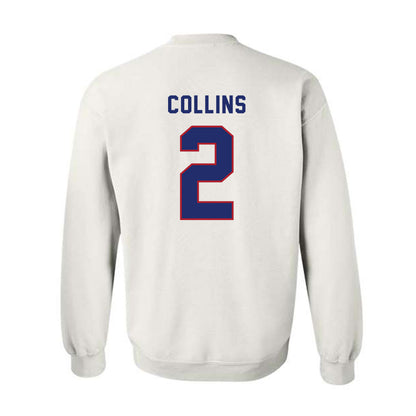 American - NCAA Men's Basketball : Madden Collins - Crewneck Sweatshirt-1
