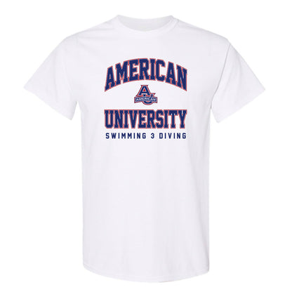 American - NCAA Men's Swimming & Diving : Ryan Sommerstad - T-Shirt-0