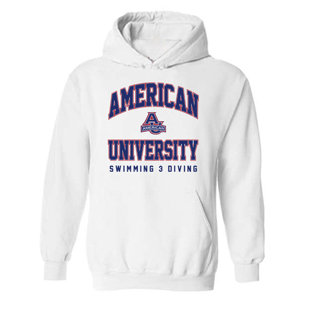 American - NCAA Men's Swimming & Diving : Ryan Sommerstad - Hooded Sweatshirt-0
