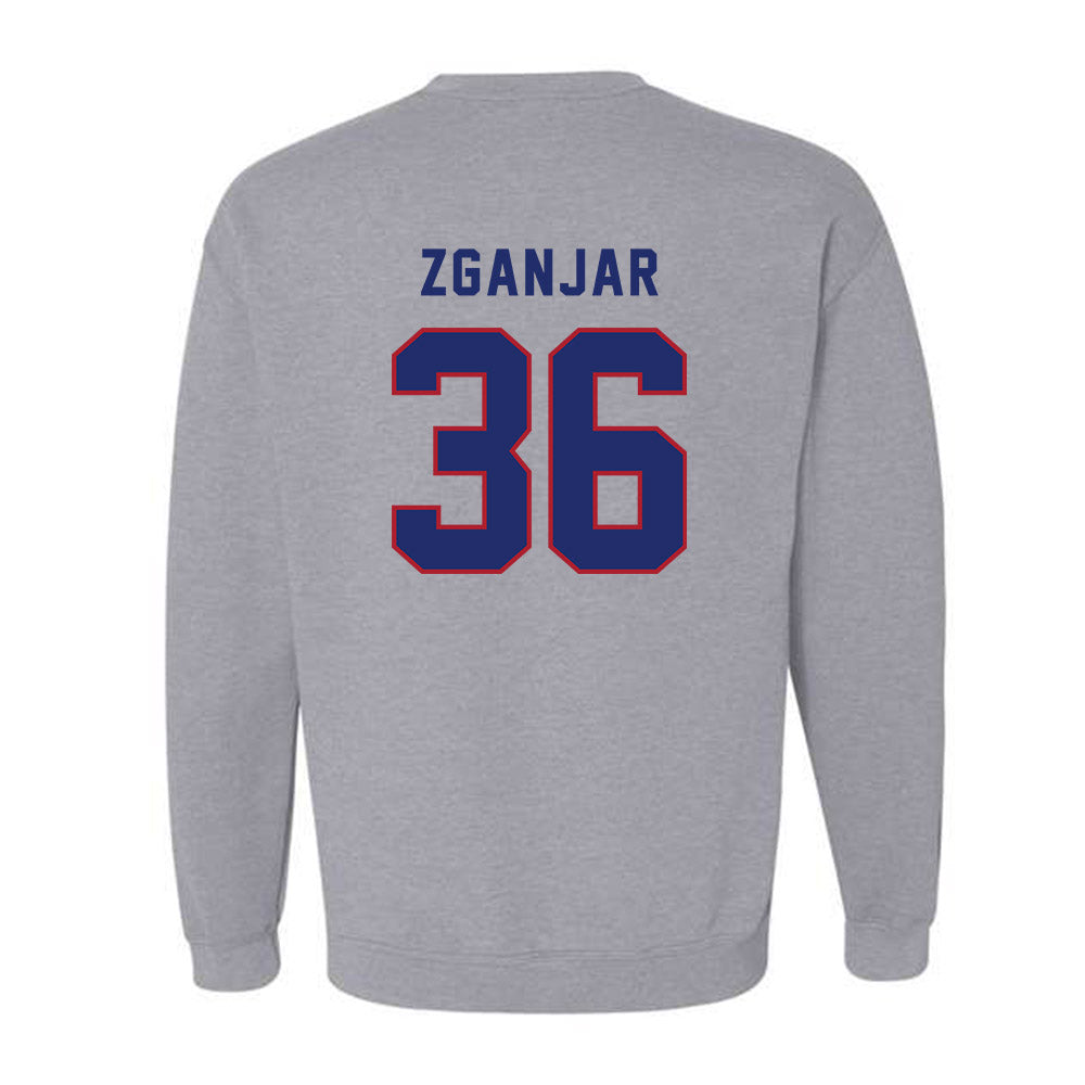 American - NCAA Women's Lacrosse : Mia Zganjar - Classic Shersey Crewneck Sweatshirt-1