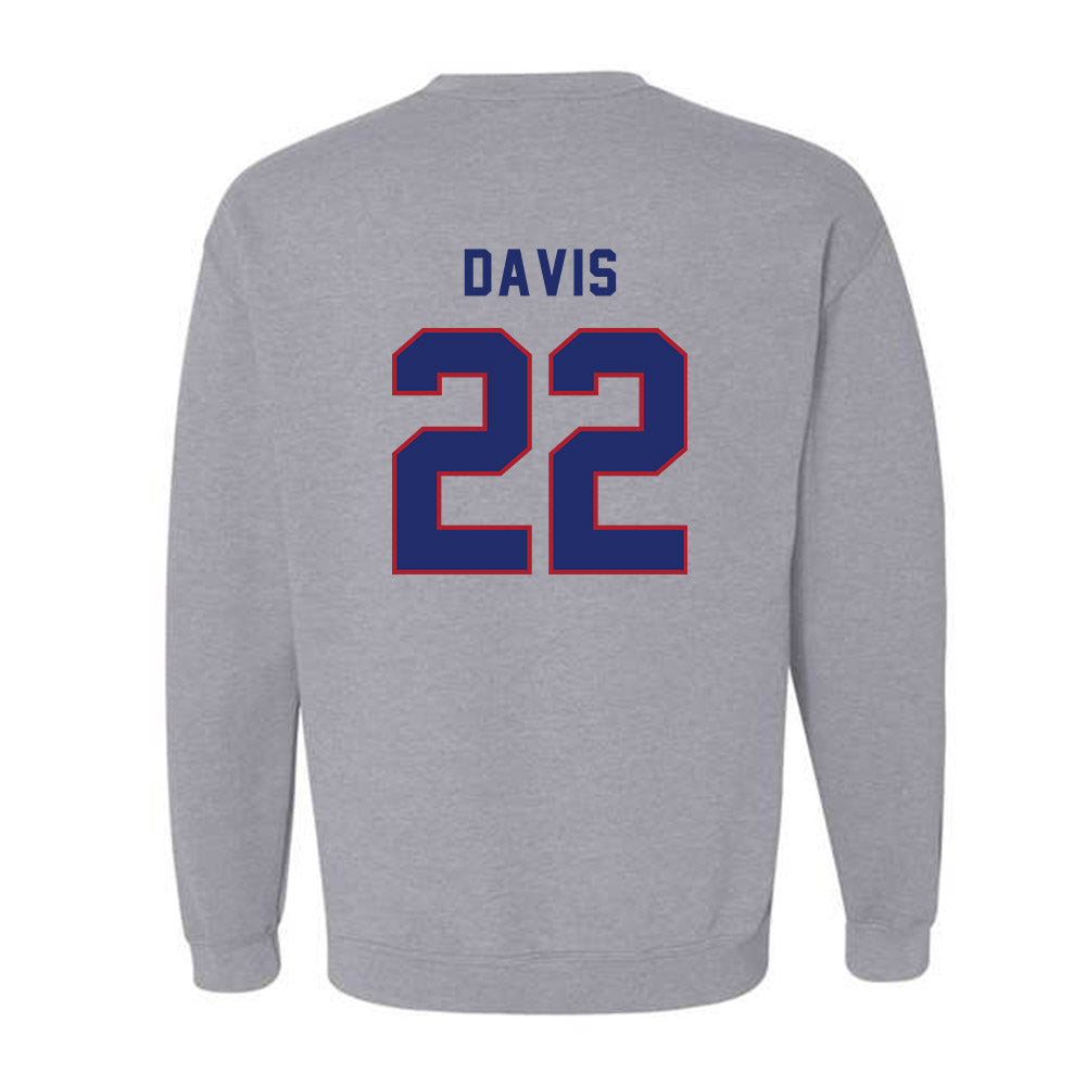 American - NCAA Men's Soccer : Toshi Davis - Classic Shersey Crewneck Sweatshirt-1