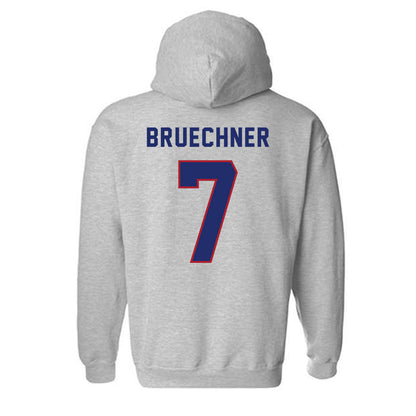 American - NCAA Women's Lacrosse : Kate Bruechner - Classic Shersey Hooded Sweatshirt-1