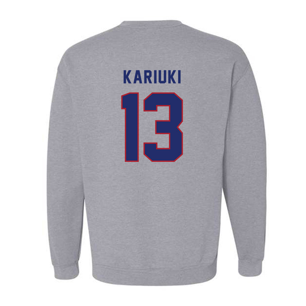 American - NCAA Women's Soccer : Vicky Kariuki - Classic Shersey Crewneck Sweatshirt-1