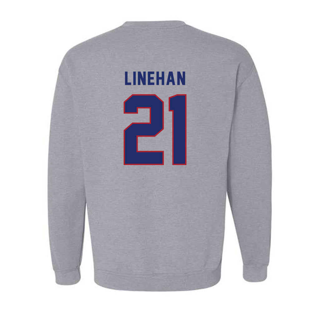 American - NCAA Women's Lacrosse : Kellie Linehan - Classic Shersey Crewneck Sweatshirt-1