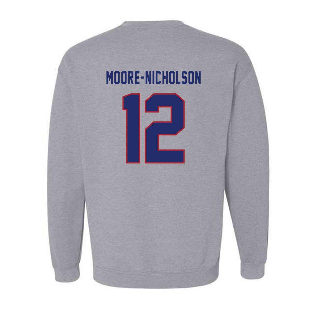 American - NCAA Women's Basketball : Madisyn Moore-Nicholson - Classic Shersey Crewneck Sweatshirt-1