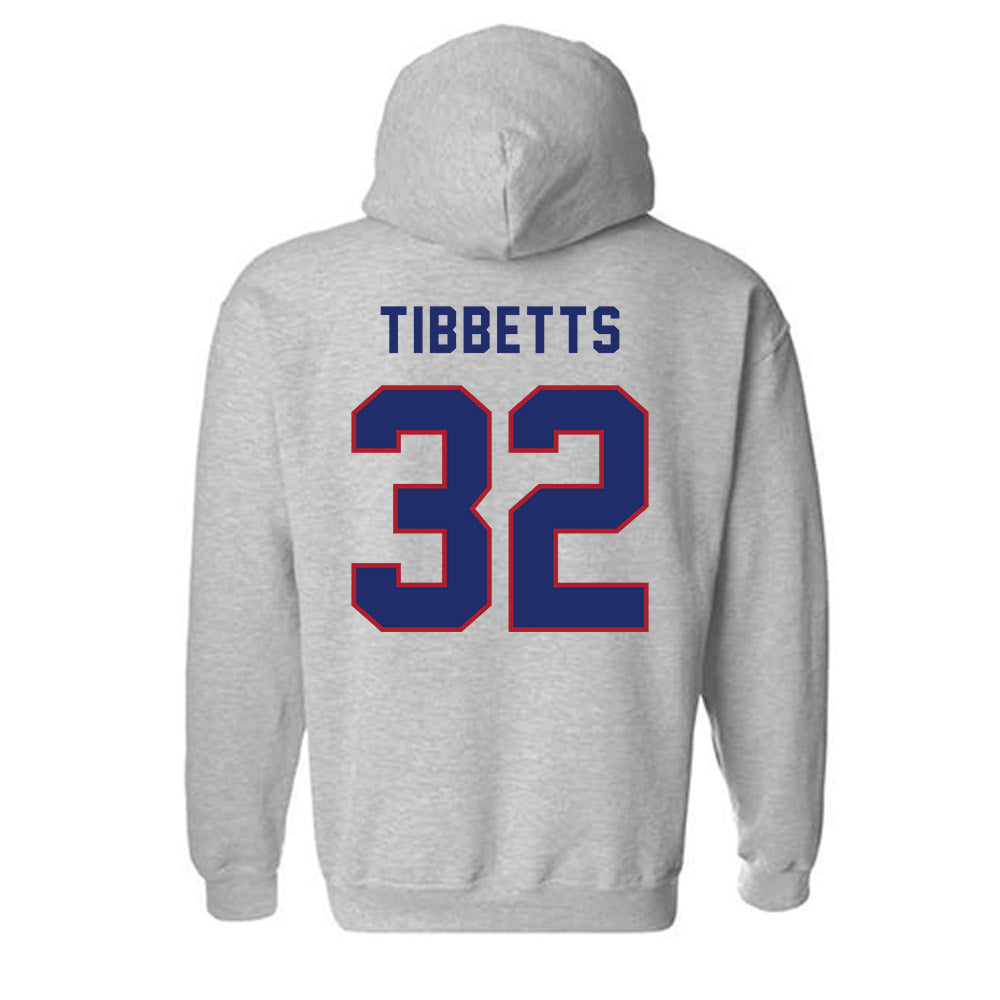 American - NCAA Men's Soccer : Matthew Tibbetts - Classic Shersey Hooded Sweatshirt-1