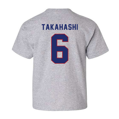American - NCAA Men's Soccer : Taku Takahashi - Classic Shersey Youth T-Shirt-1