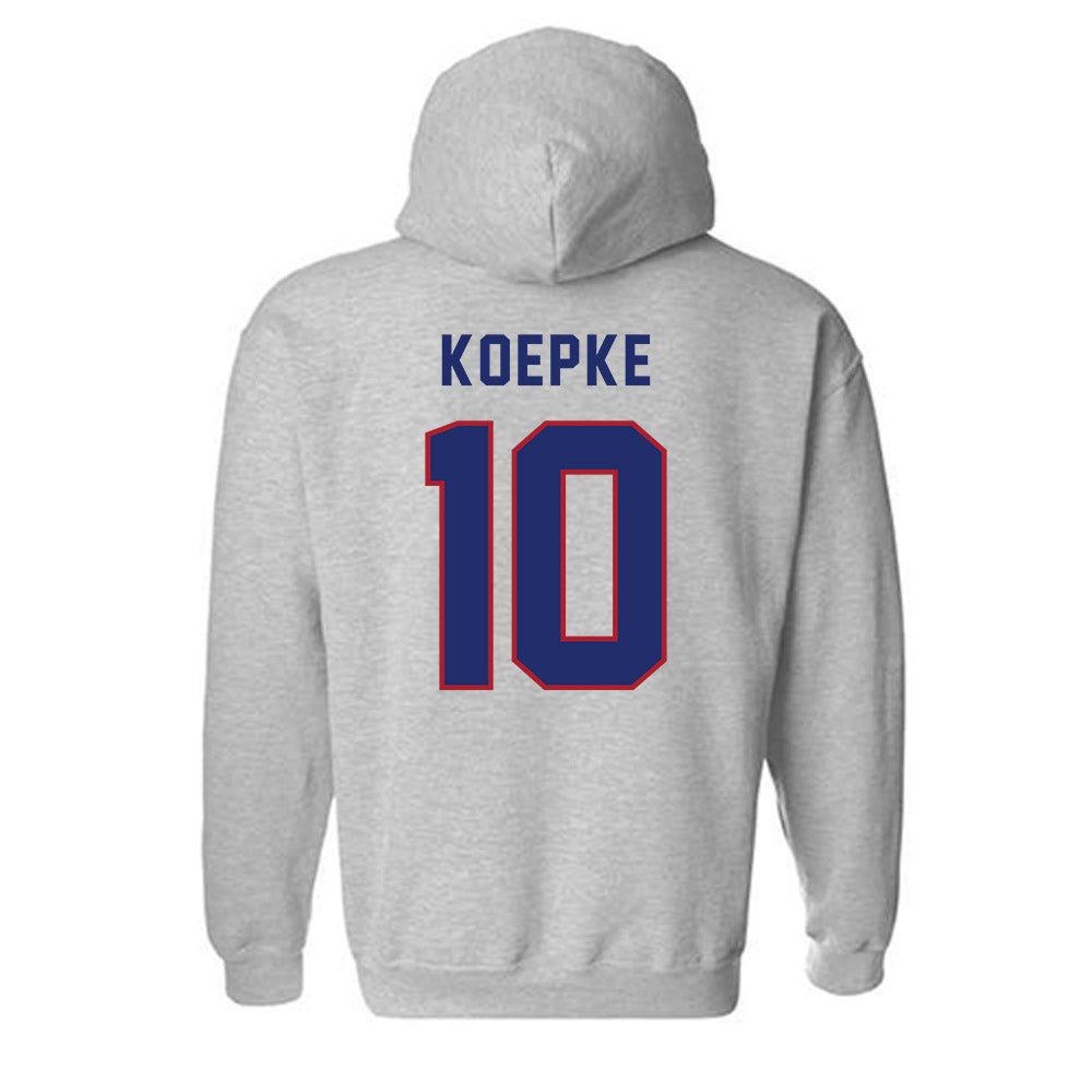 American - NCAA Women's Basketball : Grace Koepke - Classic Shersey Hooded Sweatshirt-1