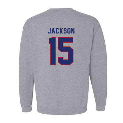 American - NCAA Women's Lacrosse : Annabelle Jackson - Classic Shersey Crewneck Sweatshirt-1