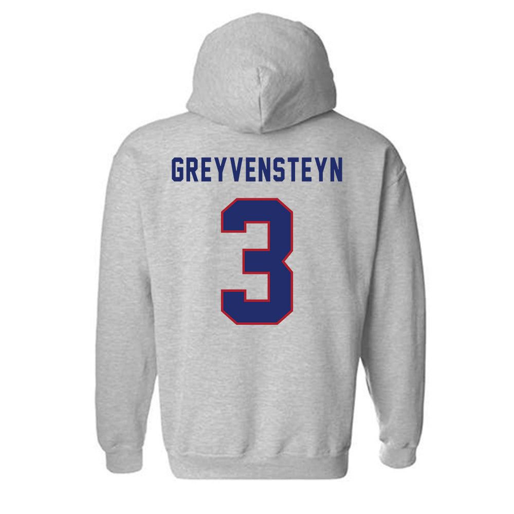 American - NCAA Women's Basketball : Kayla Greyvensteyn - Classic Shersey Hooded Sweatshirt-1