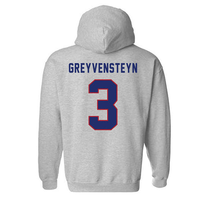 American - NCAA Women's Basketball : Kayla Greyvensteyn - Classic Shersey Hooded Sweatshirt-1
