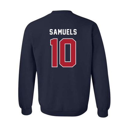American - NCAA Men's Basketball : Adrian Samuels - Crewneck Sweatshirt-1