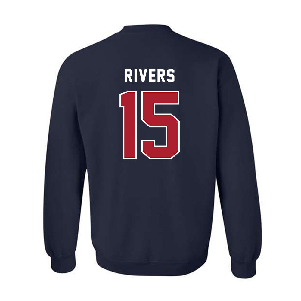 American - NCAA Women's Soccer : Logan Rivers - Crewneck Sweatshirt-1