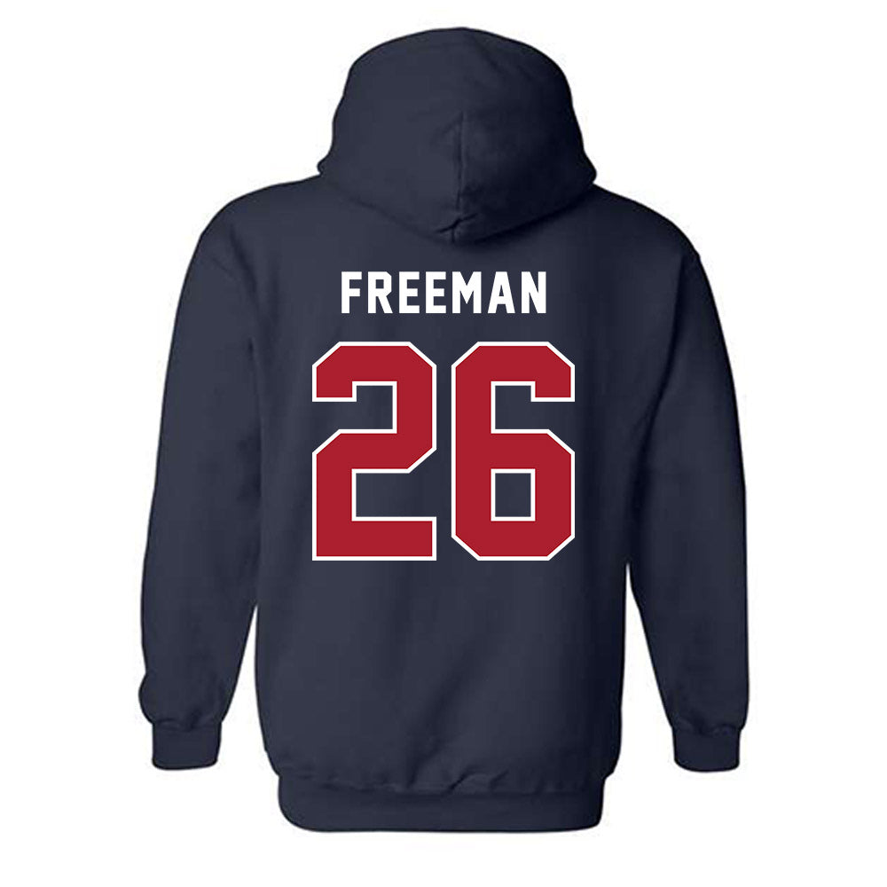 American - NCAA Women's Soccer : Autumn Freeman - Hooded Sweatshirt-1