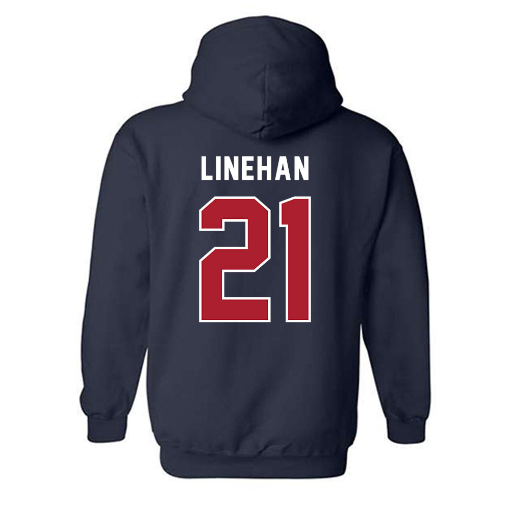 American - NCAA Women's Lacrosse : Kellie Linehan - Hooded Sweatshirt-1