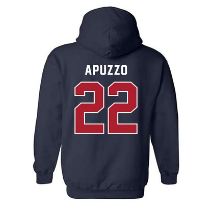 American - NCAA Women's Lacrosse : Alyssa Apuzzo - Hooded Sweatshirt-1