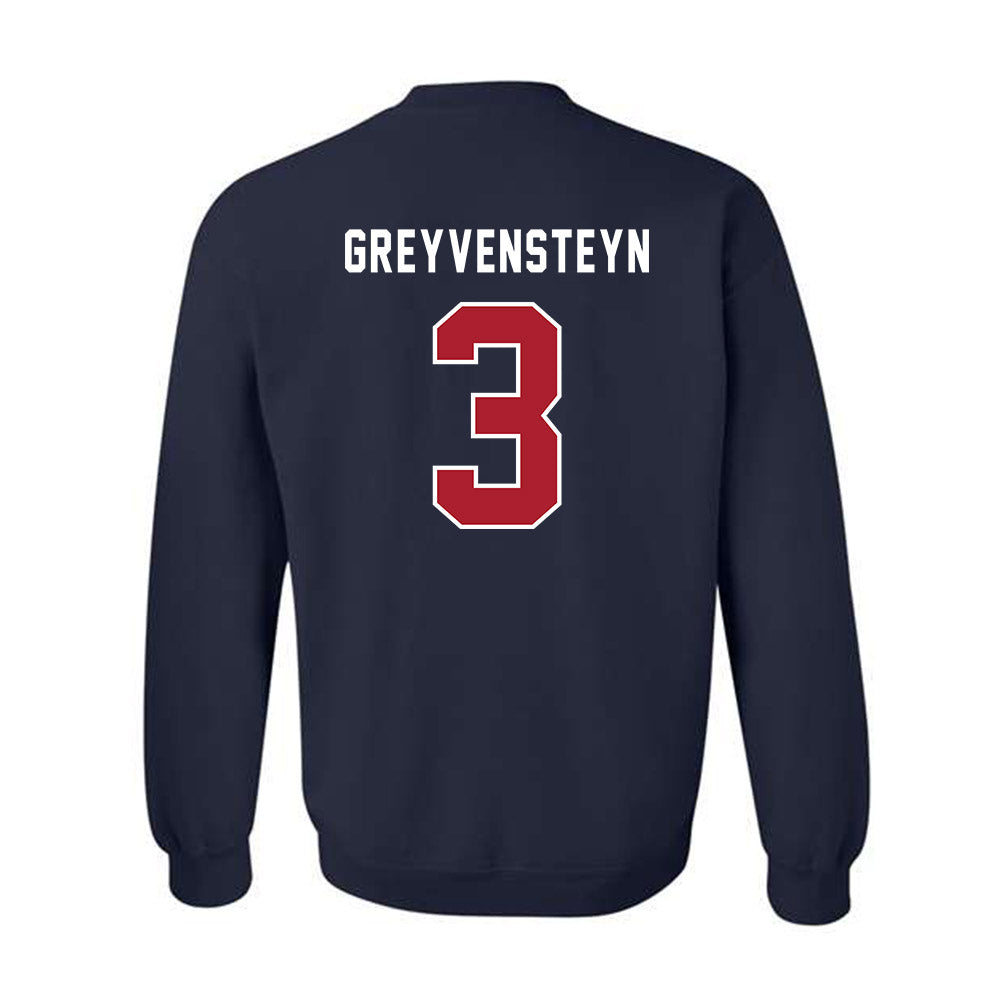 American - NCAA Women's Basketball : Kayla Greyvensteyn - Crewneck Sweatshirt-1