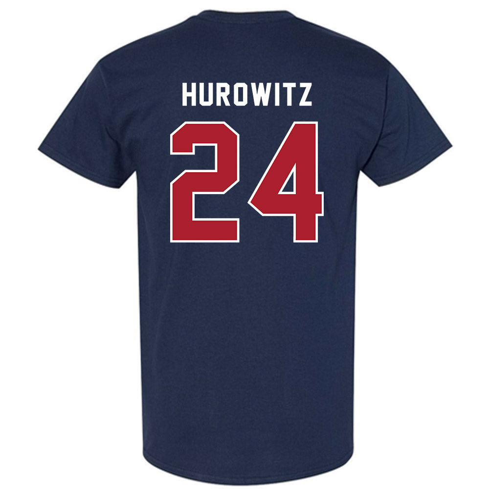 American - NCAA Women's Soccer : Maddie Hurowitz - T-Shirt-1