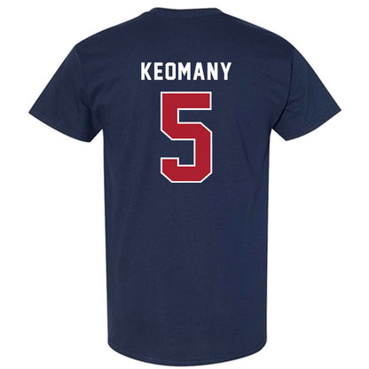 American - NCAA Men's Soccer : Kobe Keomany - T-Shirt-1