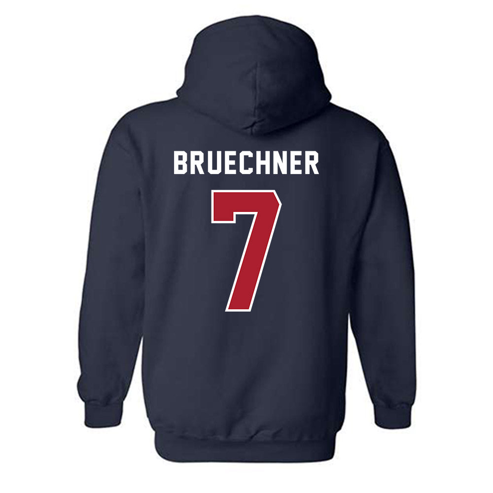 American - NCAA Women's Lacrosse : Kate Bruechner - Hooded Sweatshirt-1