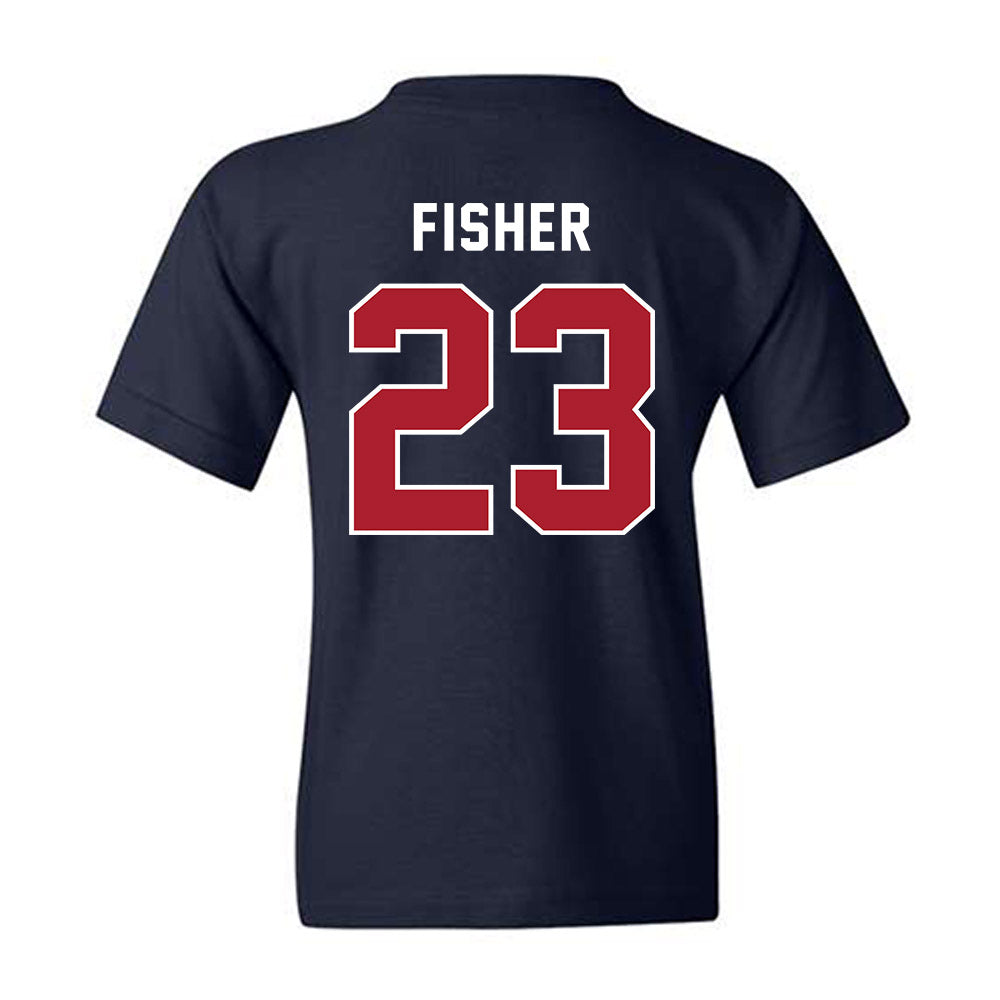 American - NCAA Women's Soccer : Jayden Fisher - Youth T-Shirt-1