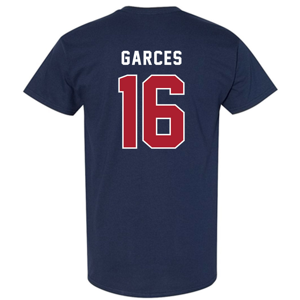 American - NCAA Men's Soccer : Sebastian Garces - T-Shirt-1