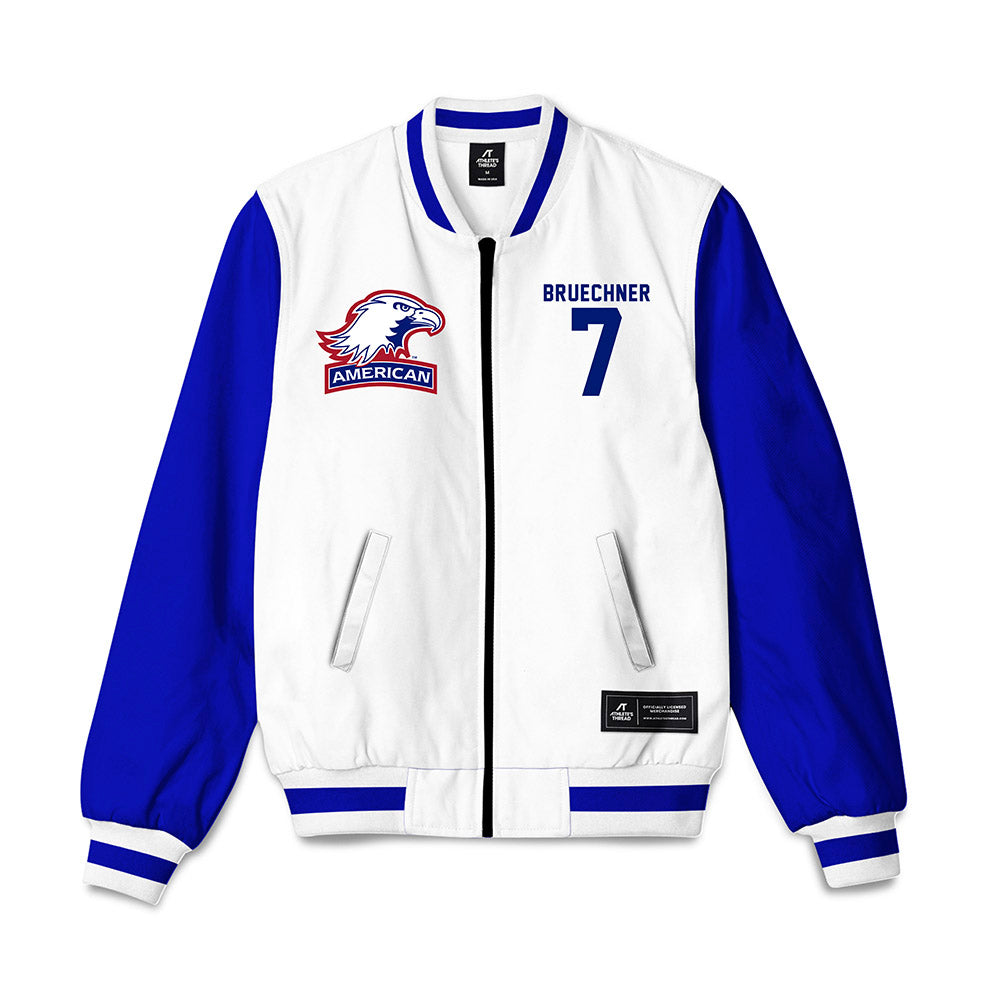 American - NCAA Women's Lacrosse : Kate Bruechner - Bomber Jacket-0