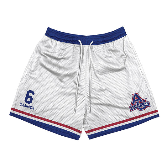American - NCAA Men's Soccer : Taku Takahashi - Shorts-0