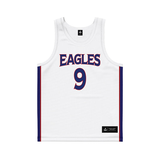 American - NCAA Men's Basketball : Matthew Casey - White Basketball Jersey-0