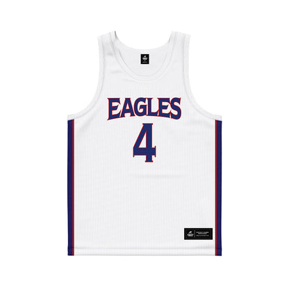 American - NCAA Men's Basketball : Kade Sebastian - White Basketball Jersey-0