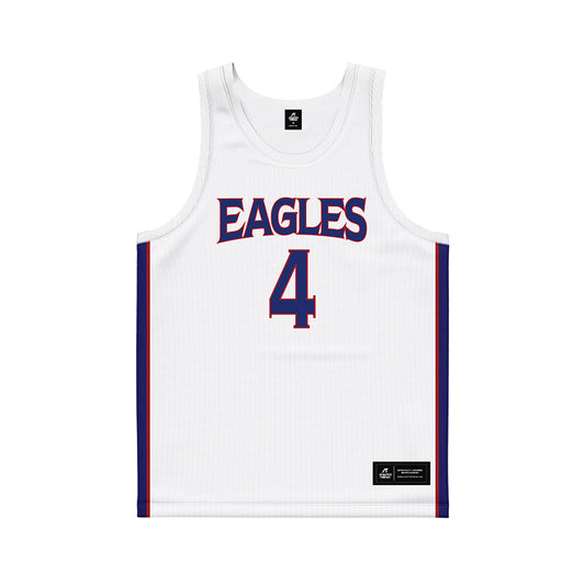 American - NCAA Men's Basketball : Kade Sebastian - White Basketball Jersey-0