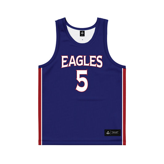 American - NCAA Men's Basketball : Alexander Bryant - Blue Basketball Jersey-0