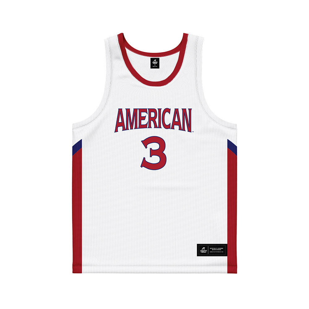 American - NCAA Women's Basketball : Kayla Greyvensteyn - White Basketball Jersey-0