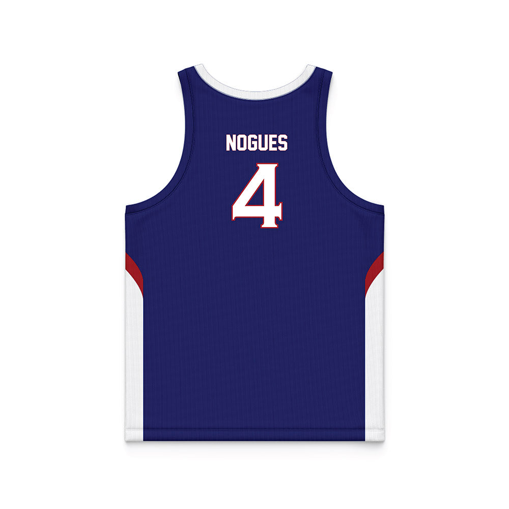 American - NCAA Women's Basketball : Laura Nogues - Basketball Jersey-1