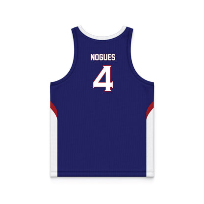American - NCAA Women's Basketball : Laura Nogues - Basketball Jersey-1