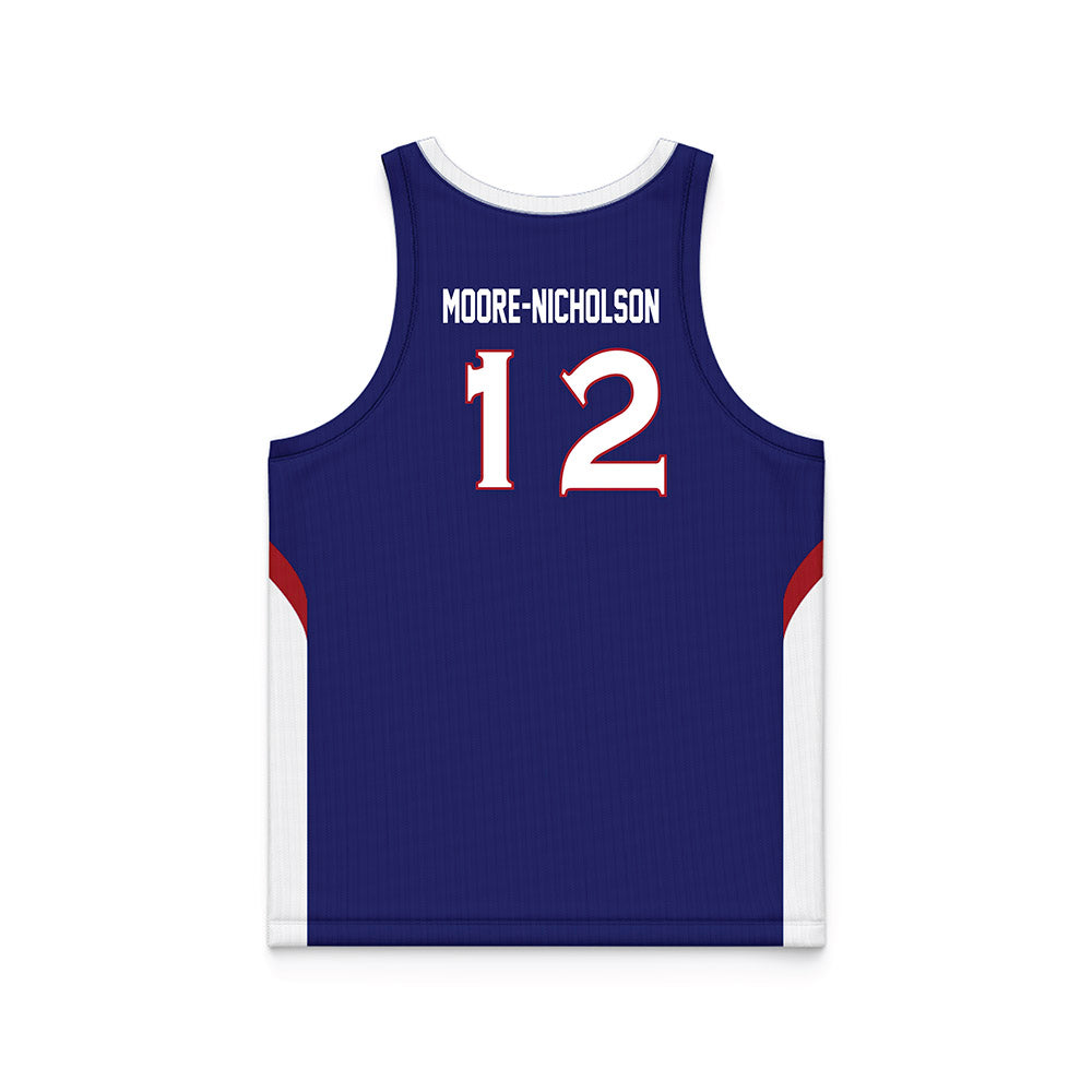 American - NCAA Women's Basketball : Madisyn Moore-Nicholson - Basketball Jersey-1