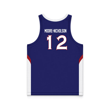 American - NCAA Women's Basketball : Madisyn Moore-Nicholson - Basketball Jersey-1