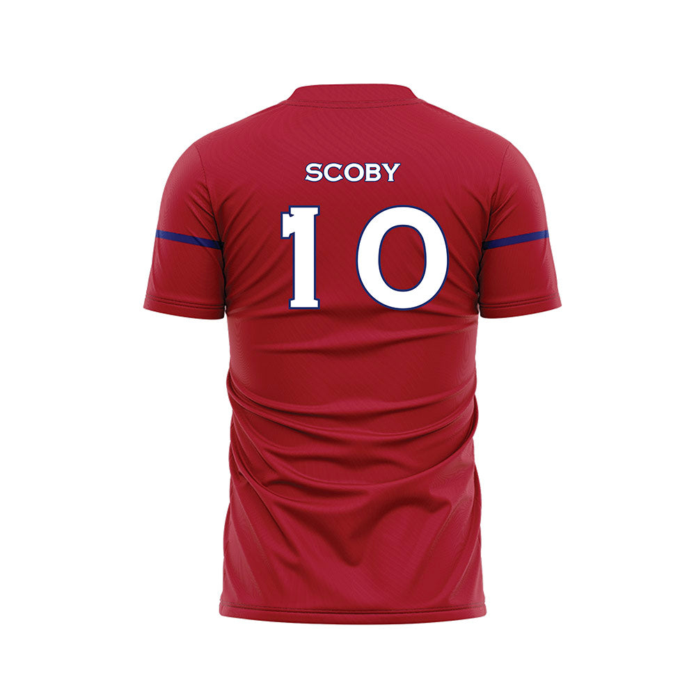American - NCAA Women's Soccer : Lili Scoby - Red Soccer Jersey-1
