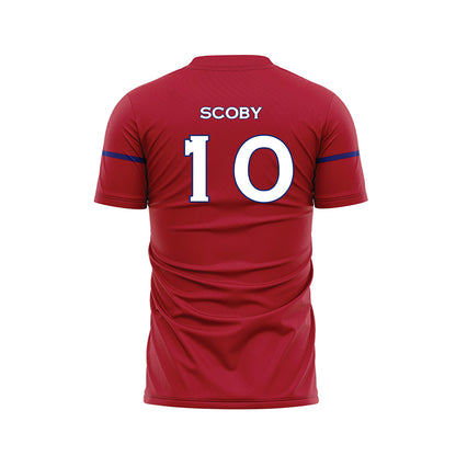 American - NCAA Women's Soccer : Lili Scoby - Red Soccer Jersey-1