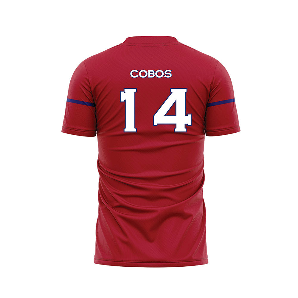 American - NCAA Women's Soccer : Isabella Cobos - Red Soccer Jersey-1