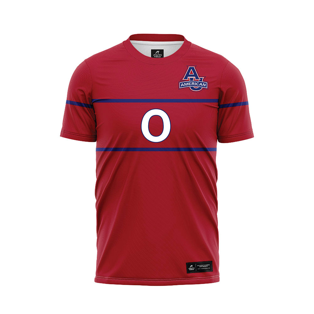 American - NCAA Women's Soccer : Addison Zerkle - Red Soccer Jersey-0