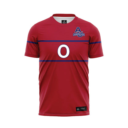 American - NCAA Women's Soccer : Addison Zerkle - Red Soccer Jersey-0