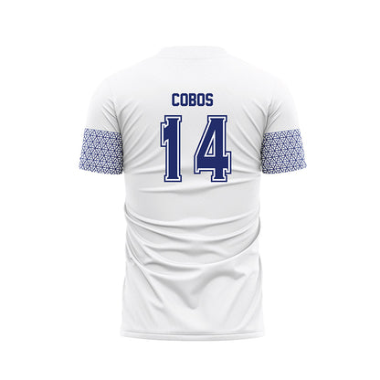 American - NCAA Women's Soccer : Isabella Cobos - White Soccer Jersey-1